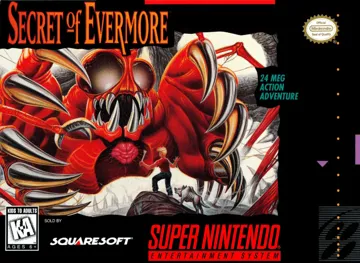 Secret of Evermore (USA) box cover front